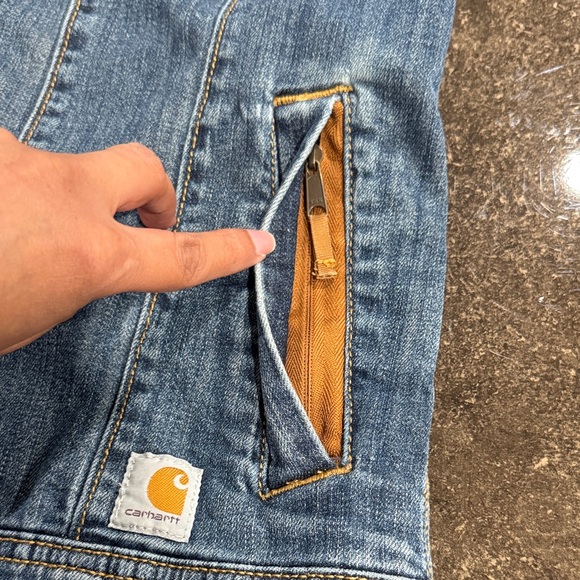 Women's Carhartt Denim Jacket Size Medium - Picture 8 of 8